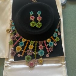 Set Of Necklace And Earrings