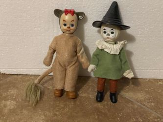 Vintage Wizard Of Oz Toys Lion And scarecrow