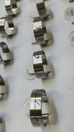 Stainless steel band. rings