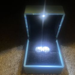 Vvs Moisanite 9mm Earings 