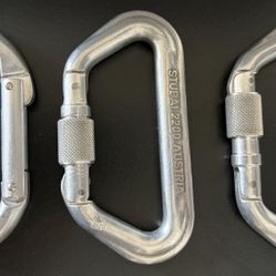 3 Vintage carabiners