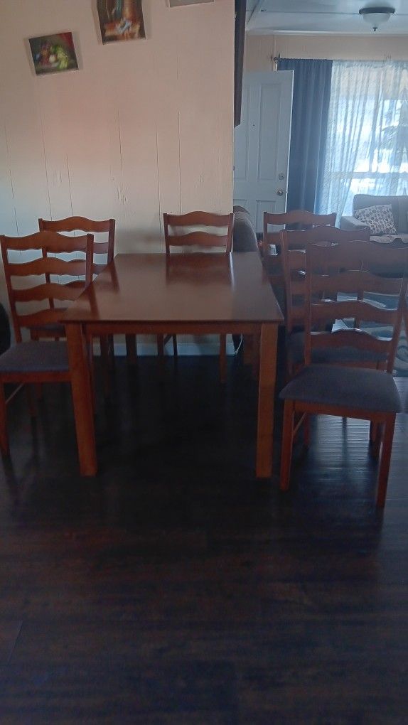 Brown Dining Table Set