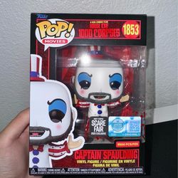 House Of 1000 Corpses: Captain Spaulding (Hot Topic Scare Fair Exclusive) RARE 9500 Pcs Limited Edition Supreme Horror Funko Pop NEW!! #1853