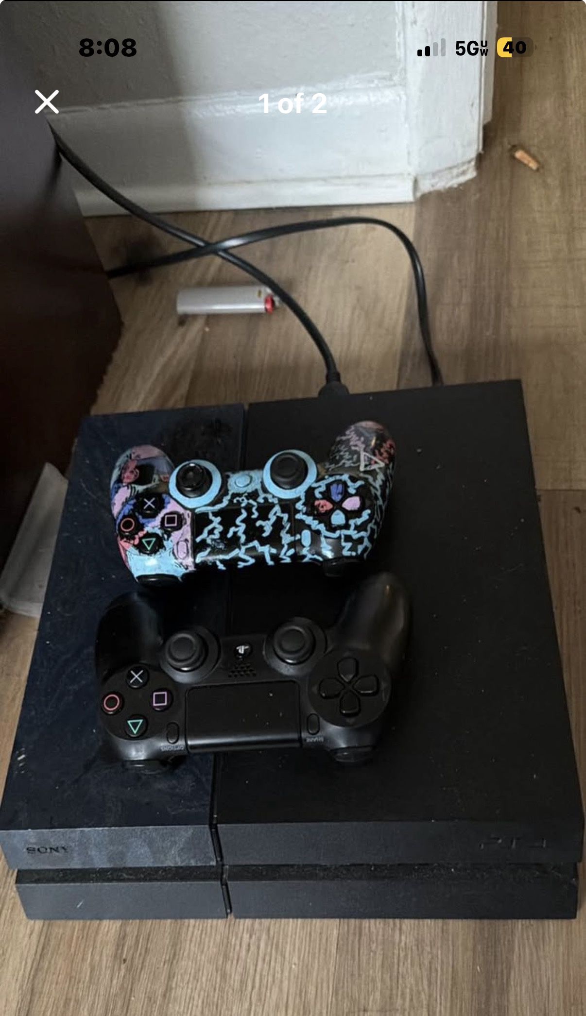 PS4 With 2 Controllers