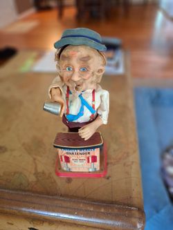 Vintage rosko Charley Weaver bartender battery operated  toy. Doesn't work parts only.