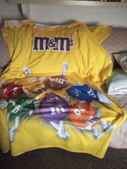 M&M's Character Fleece Throw Blanket $10