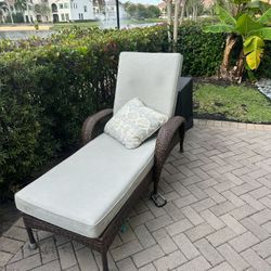Outdoor Chaise With Cushion