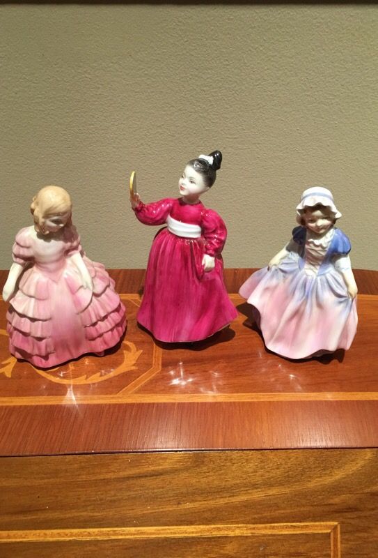 Royal Doulton bone china figurines.