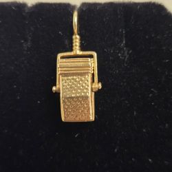 14kt Microphone Charm