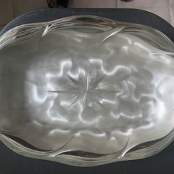 Vintage Snowflake design Silver Plated Serving Dish