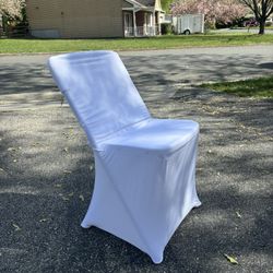 White Chair Covers (Polyester Spandex) + Sashes – Bulk Available