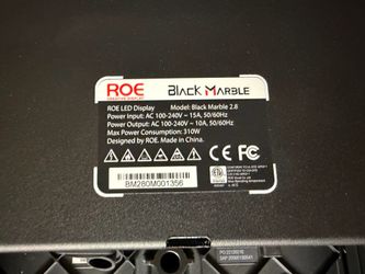 (4) ROE BLACK MARBLE 2.8 LED Display units with panels