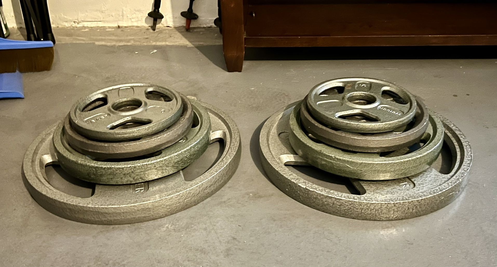 Olympic Weight Plates - PAIRS of 5, 10, 25, 45