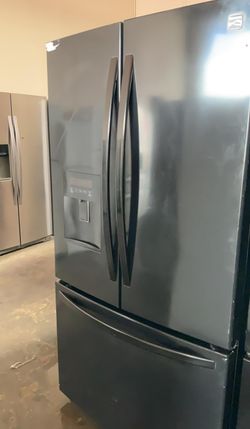 Kenmore 3-Door Black Refrigerator
