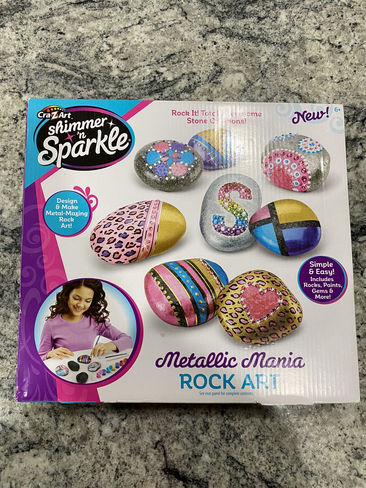 Shimmer And Sparkle Rock Art Kit (NIB)