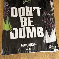 A$AP Rocky x Tim Burton “Don’t Be Dumb” album poster 