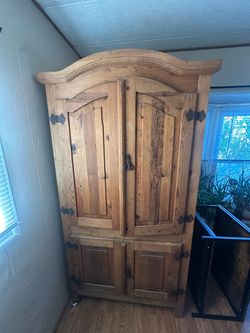 Rustic wood Armoire