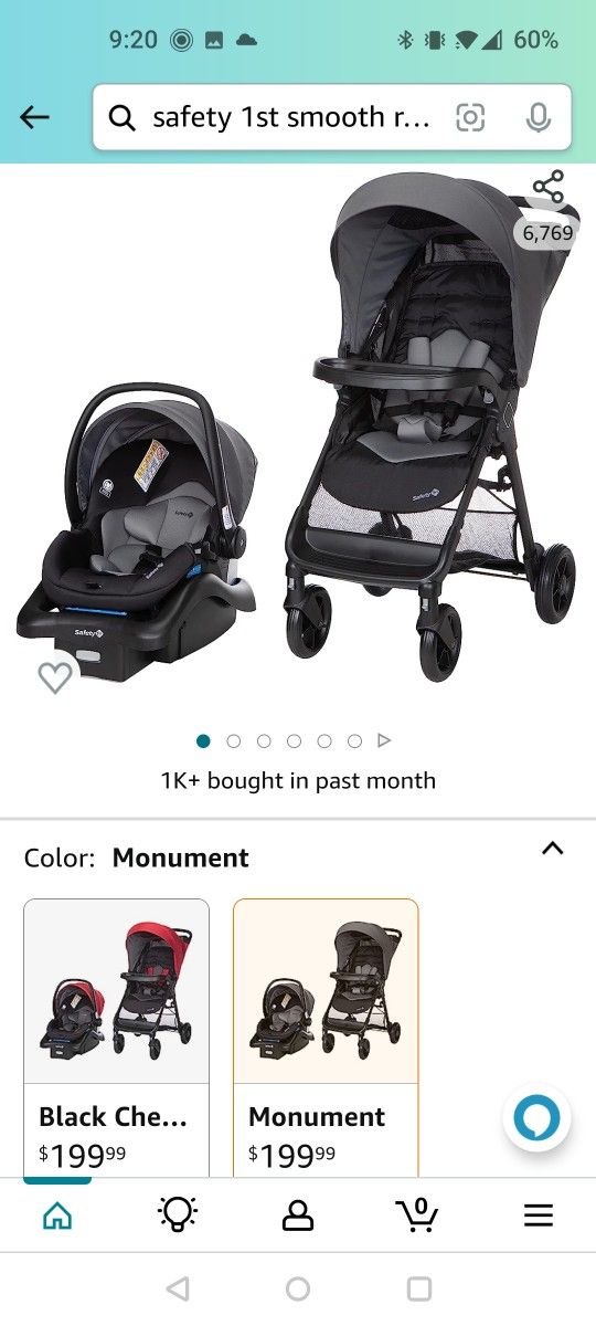 Safety 1st smooth cheap ride travel system monument