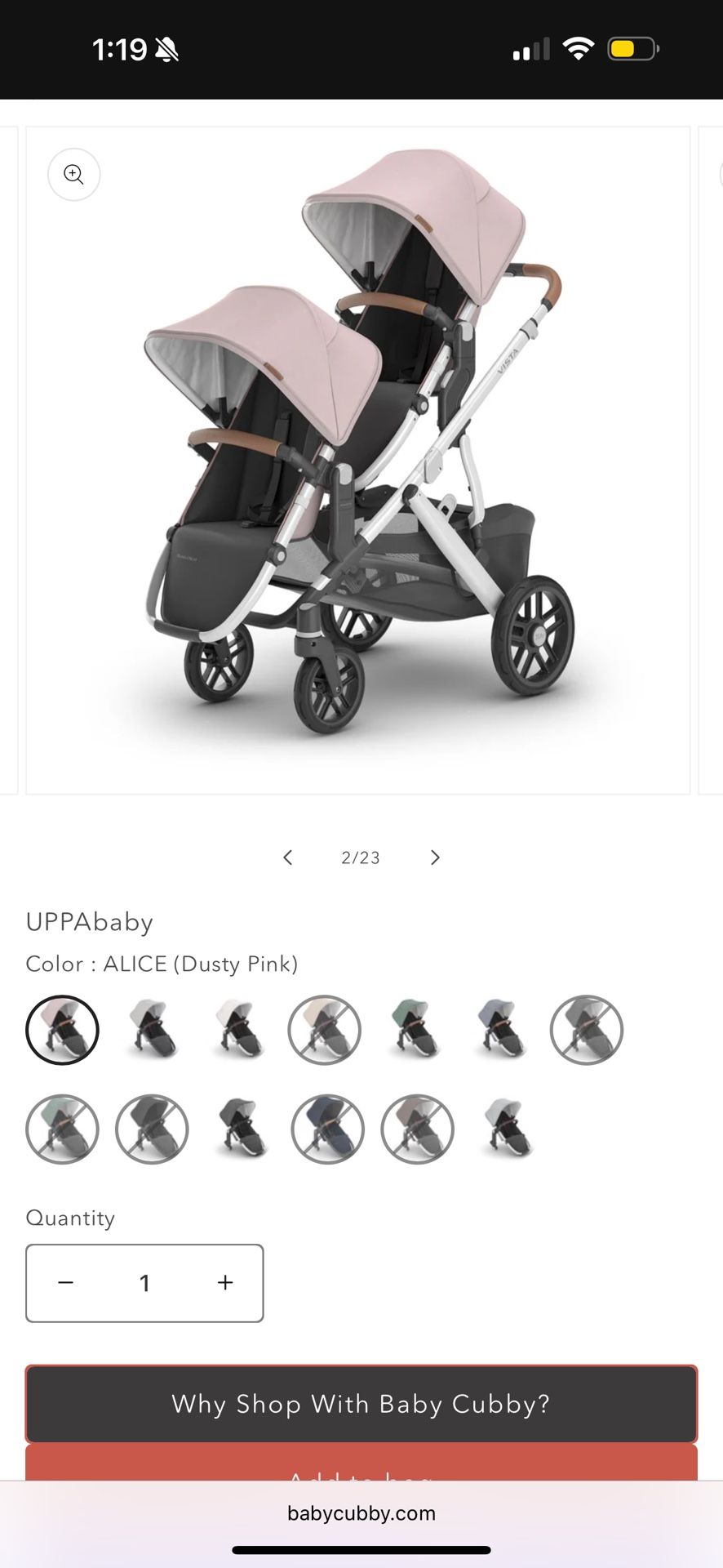 UPPA BABY DOUBLE VISTA V3