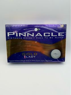 Pinnacle Gold Lady Golf Balls Susan G. Komen New In Box 15 Count