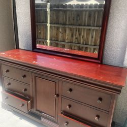 Dresser And Mirror