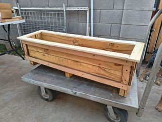 4 FT LONG WOODEN PLANTER
