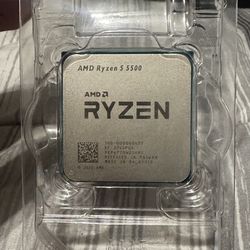 Ryzen 5 5500 CPU and fan