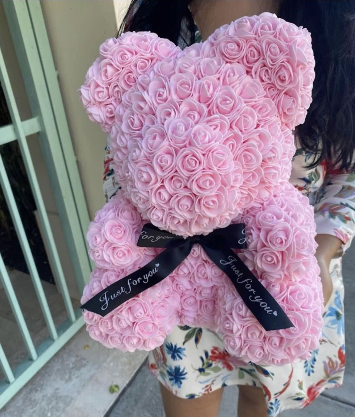 Rose Bears Unopened( Pink, Yellow, Blue, Red)