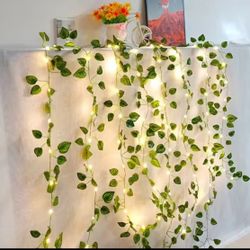 10 M / Leaf Battery-operated Garland Fairy Lamp for Outdoor Ivy Vine LED String Lights for Christmas Wedding Party Decor