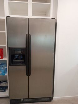 Stainless Steel Side-by-Side Refrigerator with Ice Maker
