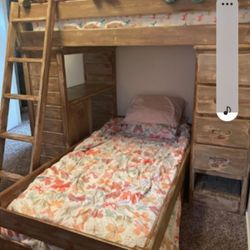 Twin Buck Beds/ Desk/dresser