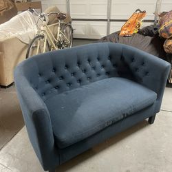 Small Blue Couch / Loveseat
