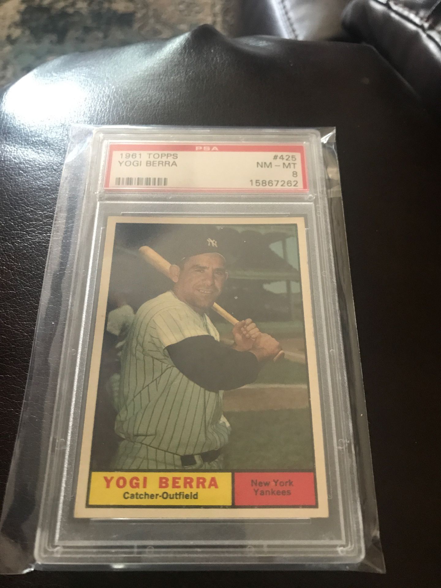 1961 topps psa 8 Yogi Berra. $275. Must be able to pickup