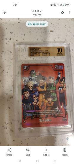 Dragon Ball Super Fusion World FB05-099 Son Goku Alt Art Manga Ver. 01 BGS 10