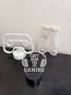 Neon gaming lights.