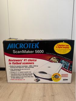 Microtek ScanMaker 5600 USB Flatbed Color Photo Document Scanner w/ Box Tested