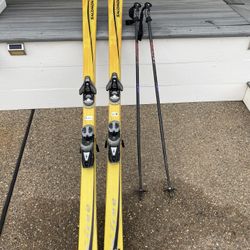 Salomon XFree 9 Skis Size 185 with Bindings