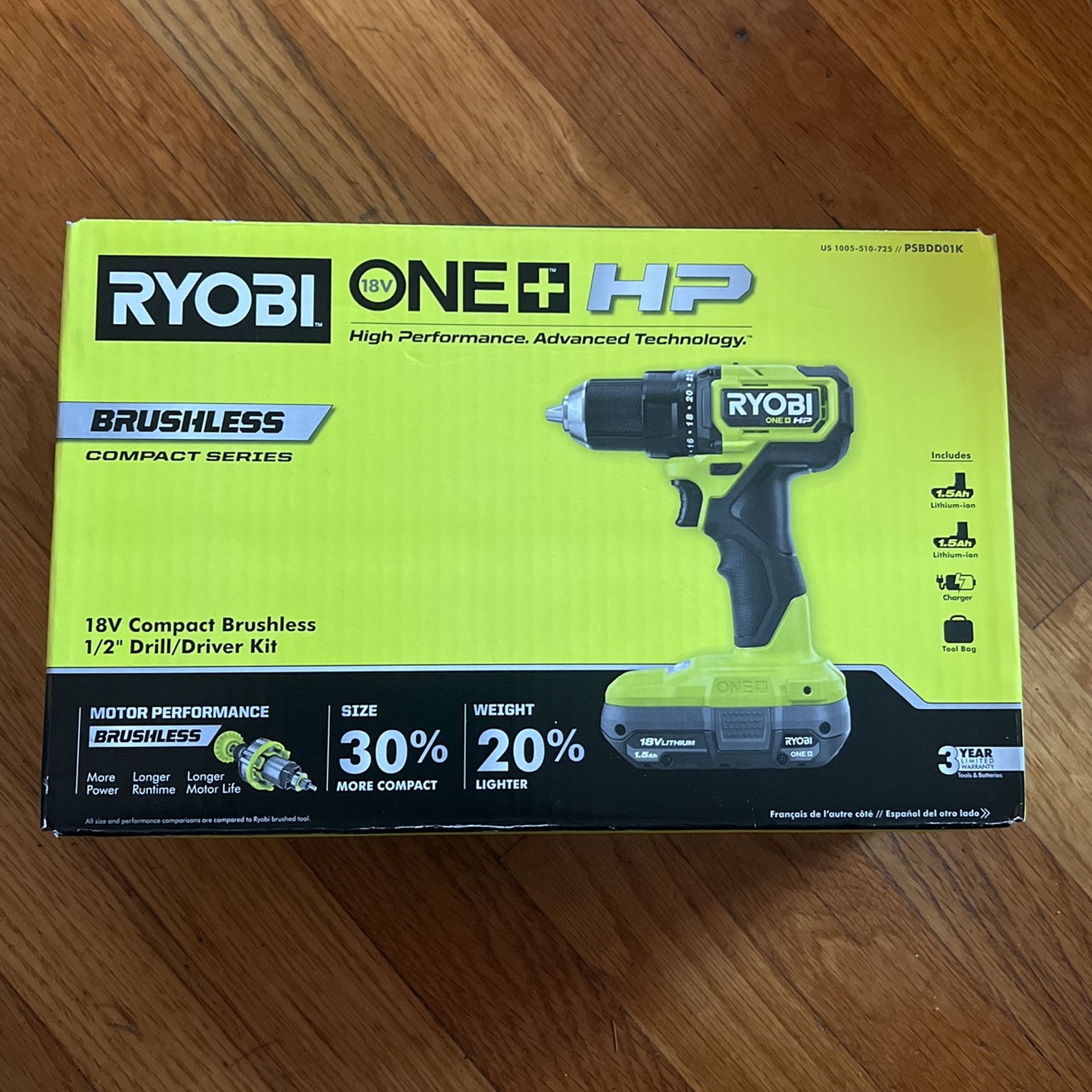 Ryobi Compact Series Drill/Driver Kit