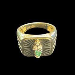 10K Gold Saint Jude Ring – Size 10 