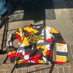 Multicoloured streetwear long sleeve shirt 