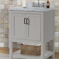 Brand New Grey Bathroom Vanity w Sink