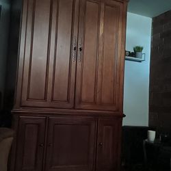 Solid Wood Entertainment Center