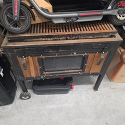 Charcoal Grill And Wood Oven Inside
