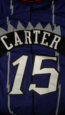 Mitchell and ness Vince carter pinstripe throwback NBA jersey basketball sz  36 for Sale in Kent, WA - OfferUp