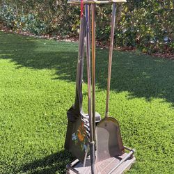 Brass Fireplace tools - 1960s