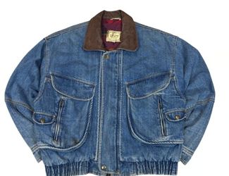 Vintage Levi's Western Wear Aztec Southwest Blanket Lined Denim Jacket Large