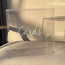 Clear Acrylic Wedding / Party Cards Box