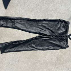 Faux Leather High Waisted Pants 
