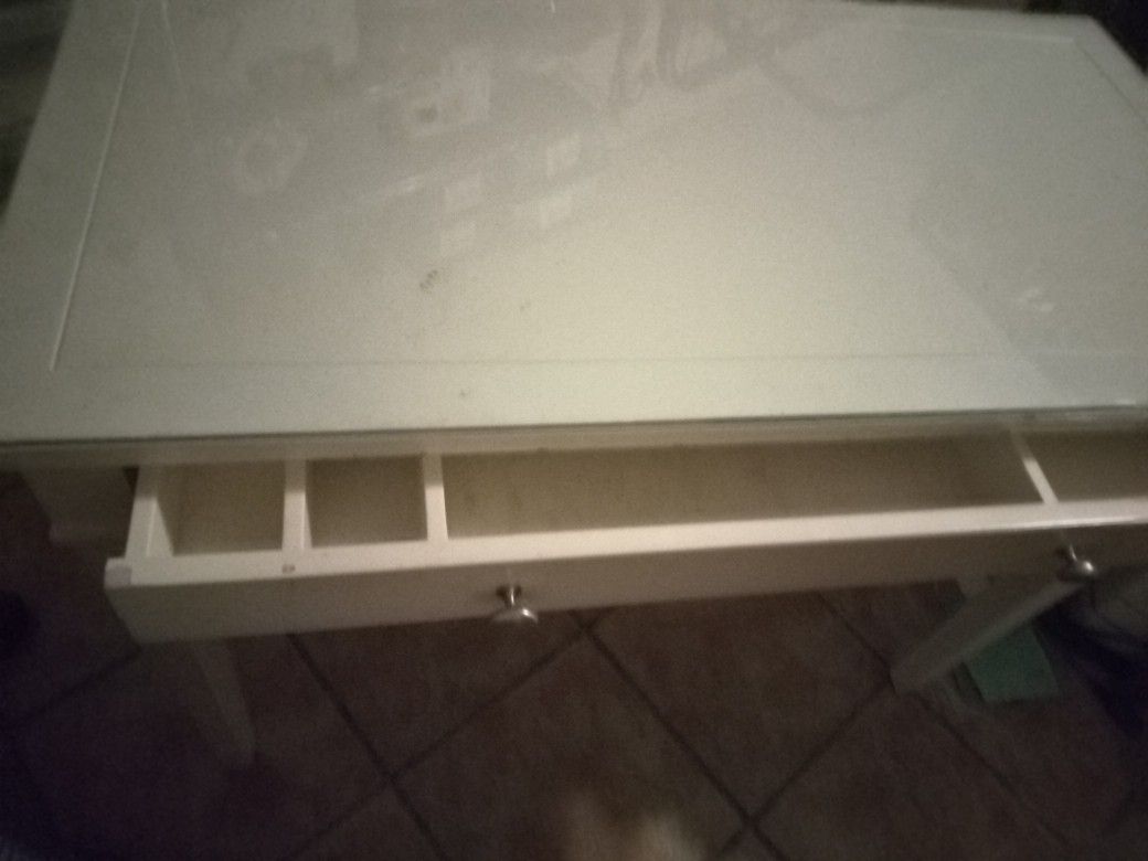 Ethan Allen glass desk