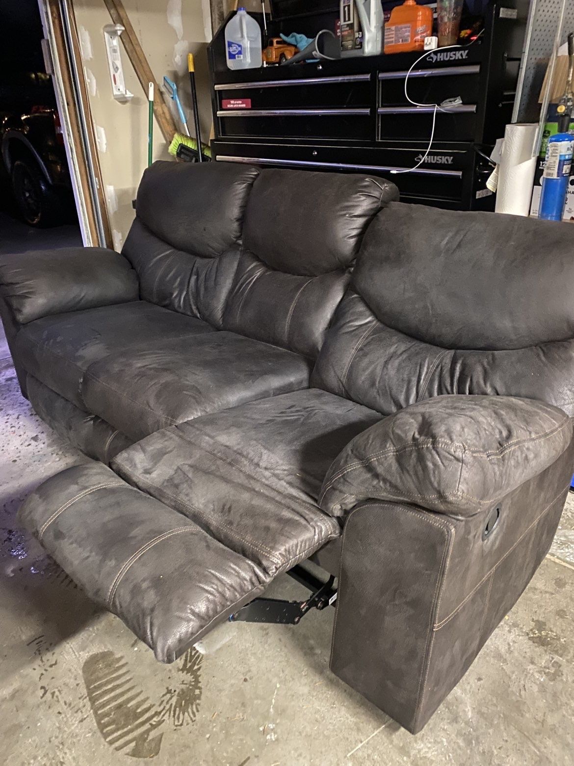 black couch 
